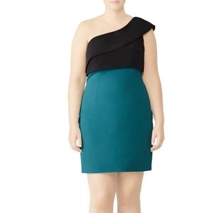 Teal Colorblock Sheath